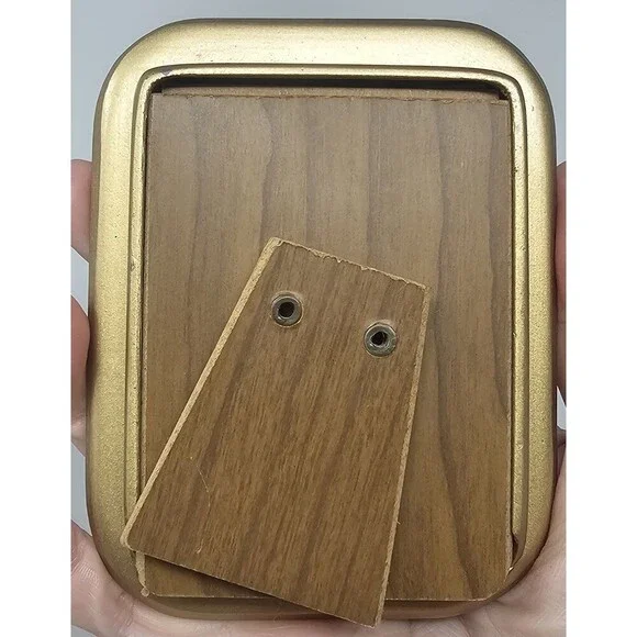 Vintage The Bucklers Inc 5th Ave NY Enamel Picture Photo Frame Swivel Back Heavy - Picture 3 of 16